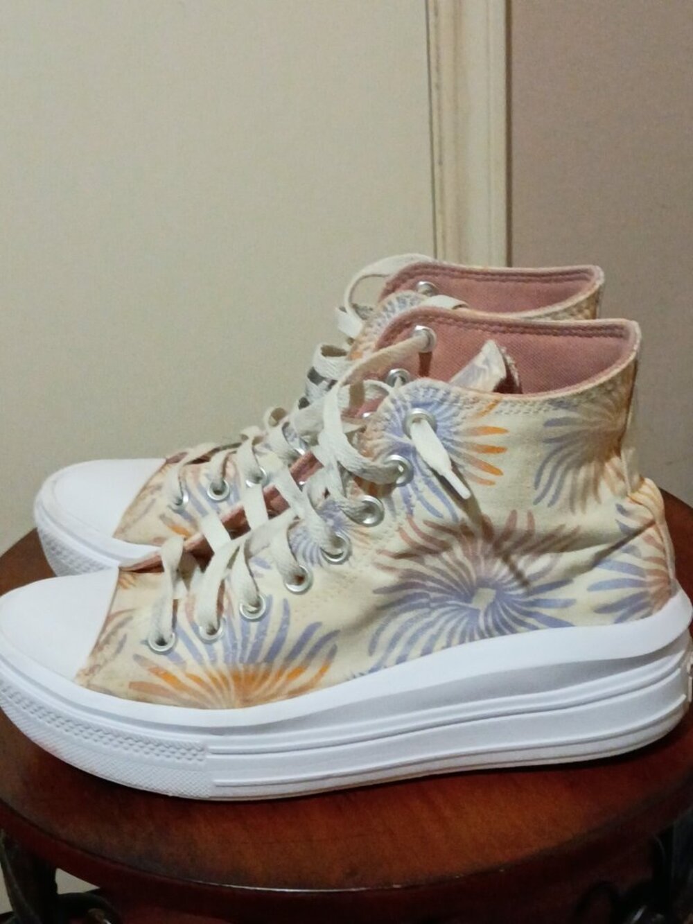 Converse Womens All-Star Move Floral Palm Size 9 Chuck Taylor Platform A06672C - Picture 8 of 13